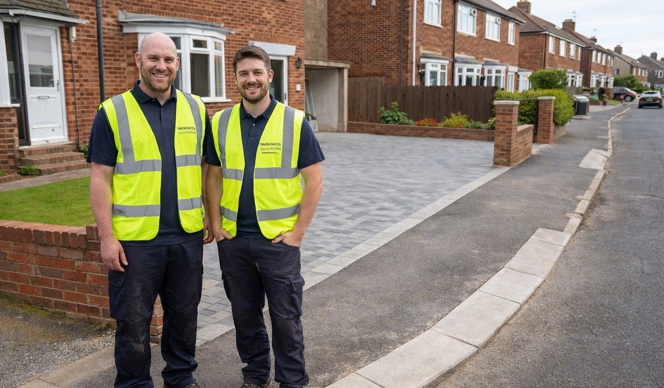 completed dropped kerb in Rotherham