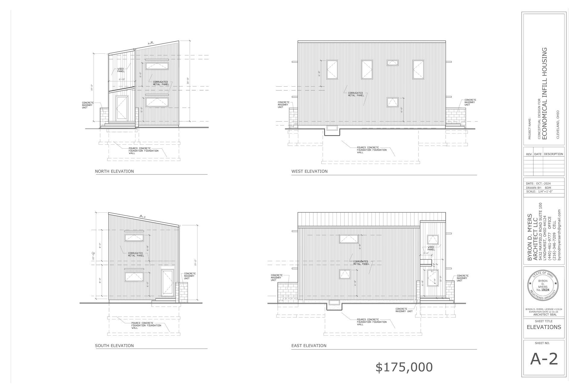 A black and white drawing of a house on a white background.
