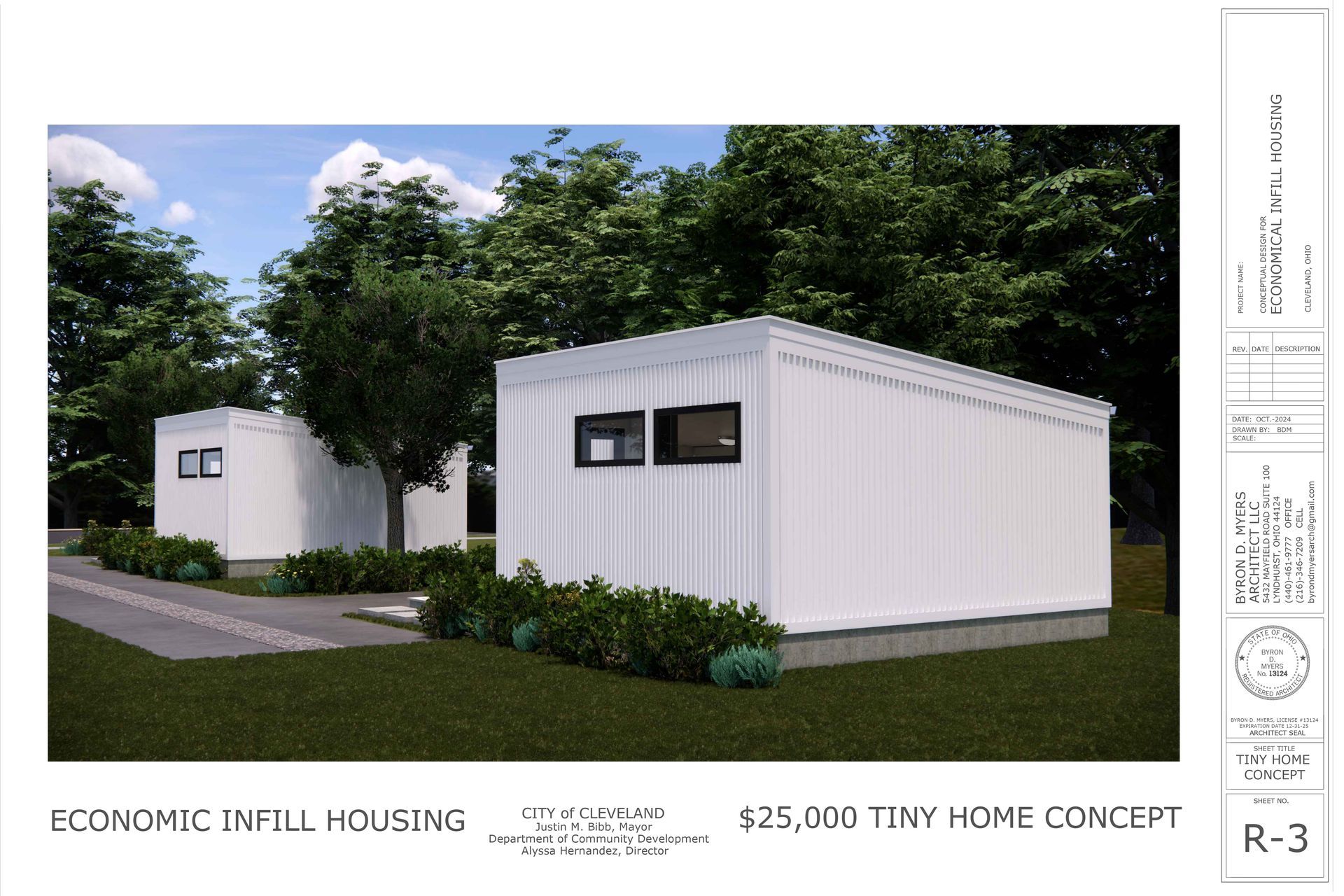 An artist 's impression of a tiny home concept