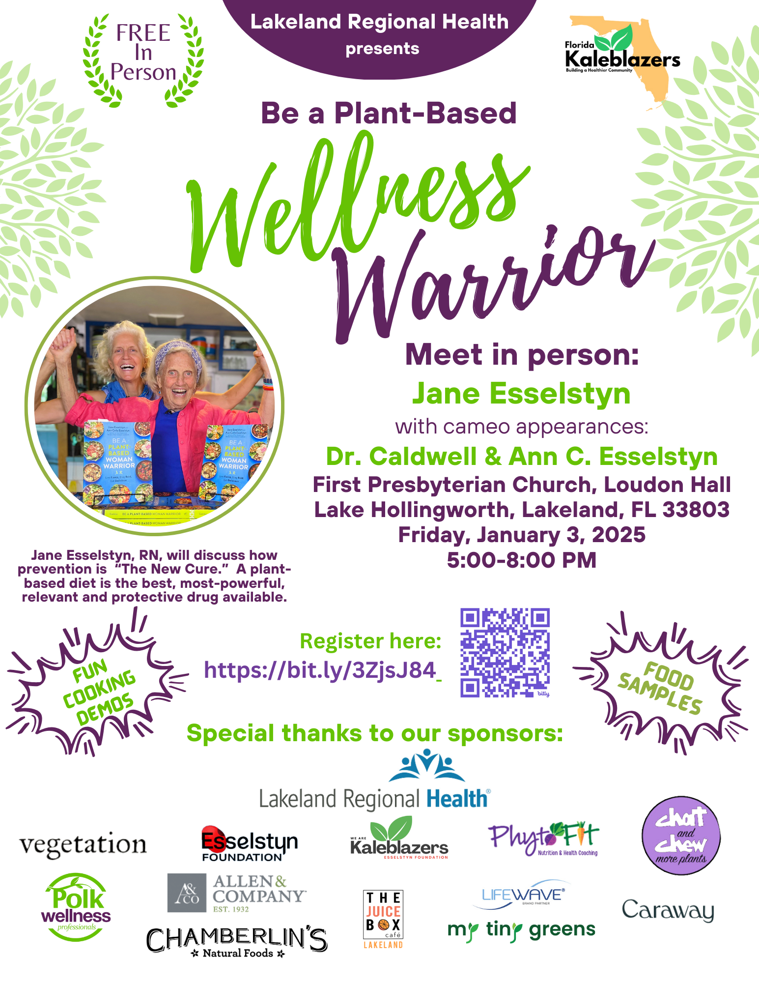 A poster for a wellness warrior event.