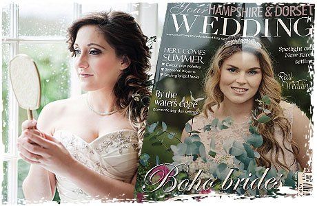 Beauty makeup for editorial and media in Your Hampshire & Dorset Wedding Magazine