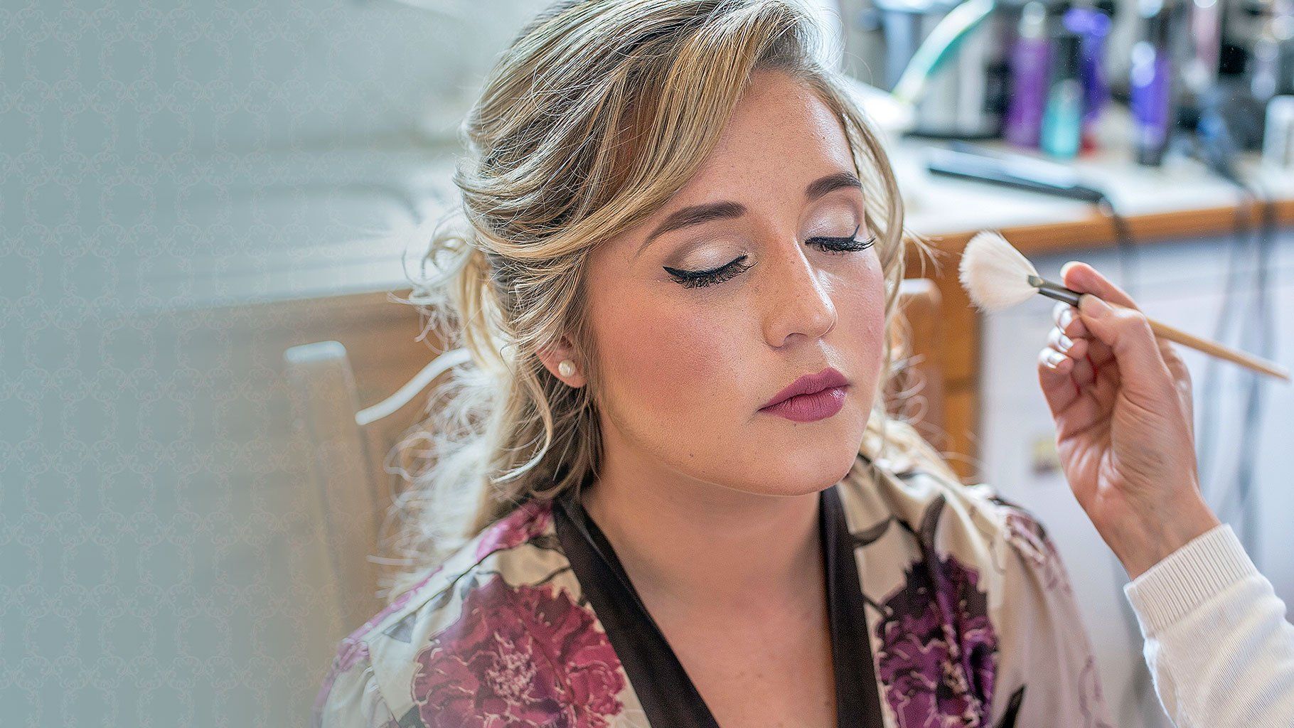 Bridal Makeup for Zoe for her Wedding at The Parley Manor, Christchurch, Dorset in 2016
