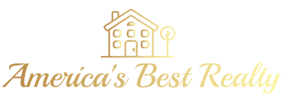 Gold logo with a house and the words