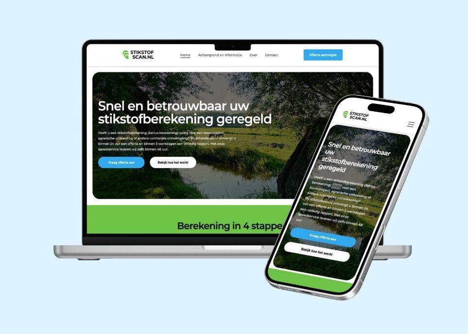 Stikstofscan.nl cloudmotion ontwikkeling website