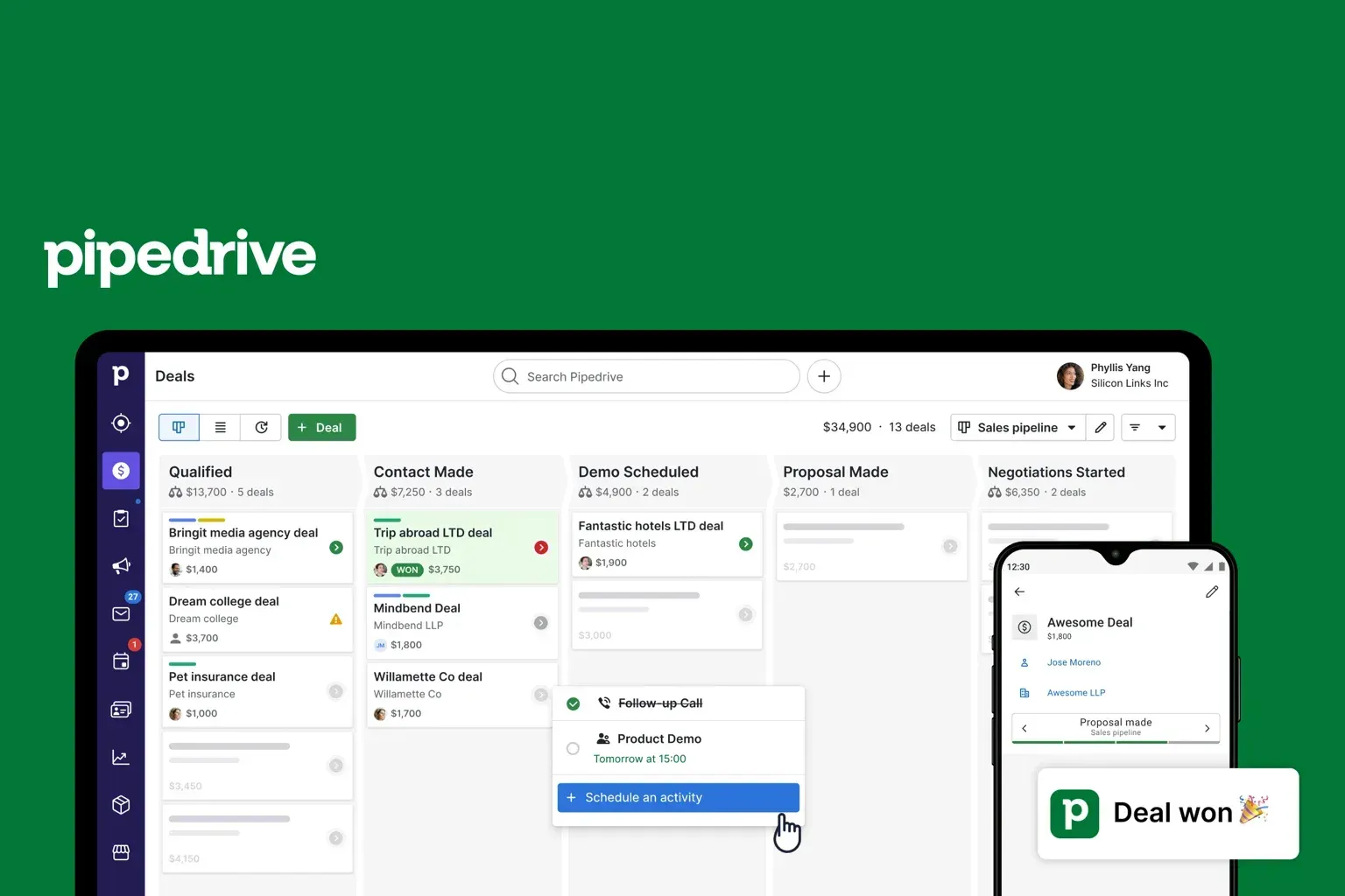 Pipedrive CRM cloudmotion