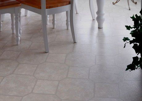 a beautifully fitted vinyl flooring with light shade