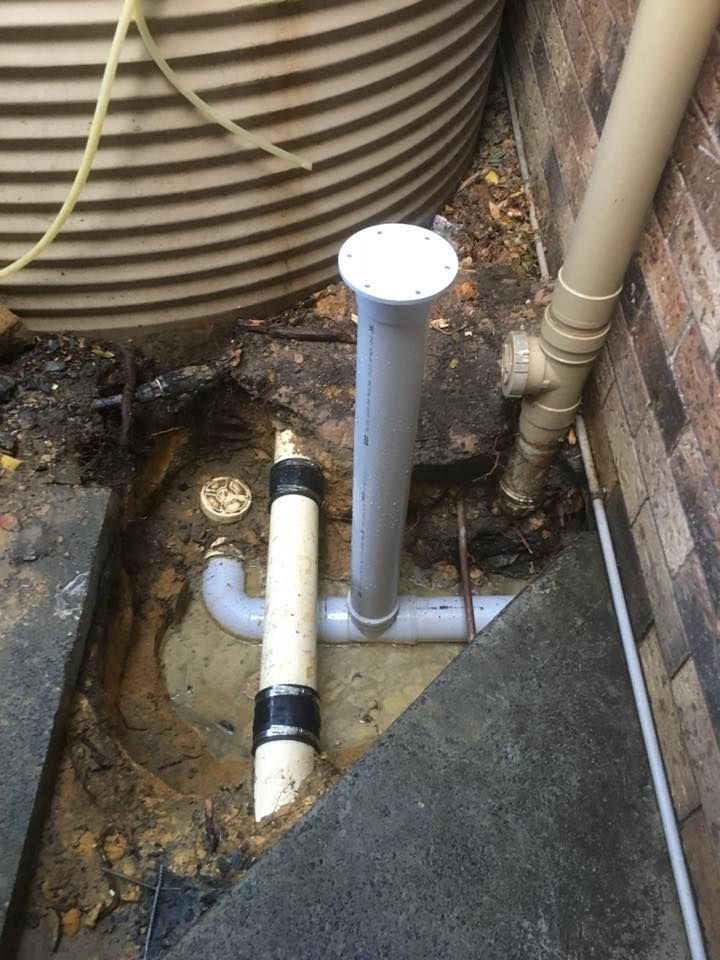 Plumbing Pipes in a Small Trench — ABV Plumbing In Woy Woy, NSW