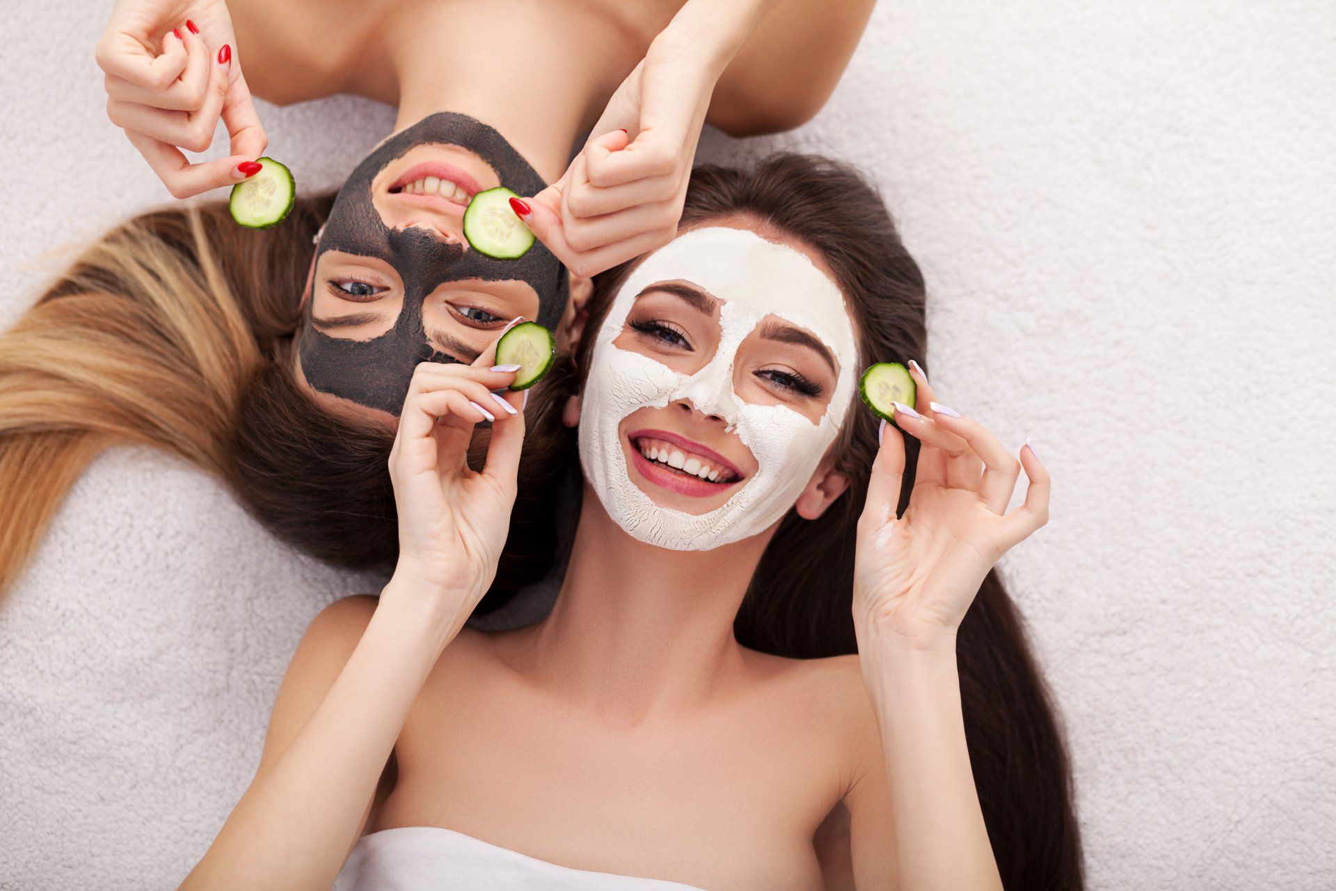 Women With Face Masks and Cucumbers - Janine’s Beauty Therapy, NSW
