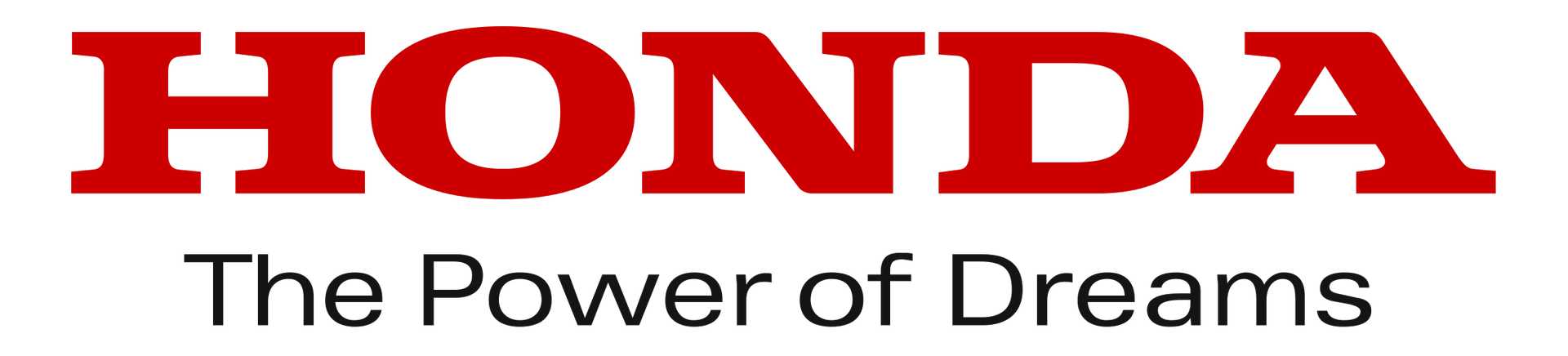 A honda logo that says the power of dreams