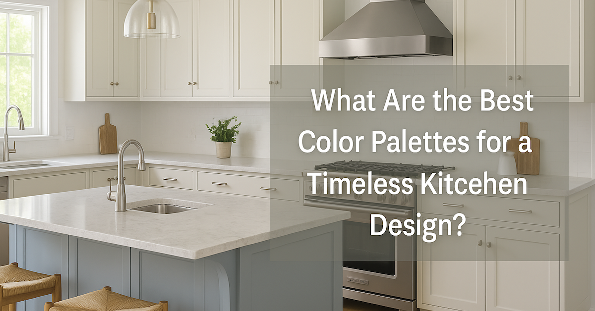 What Are the Best Color Palettes for a Timeless Kitchen Design?