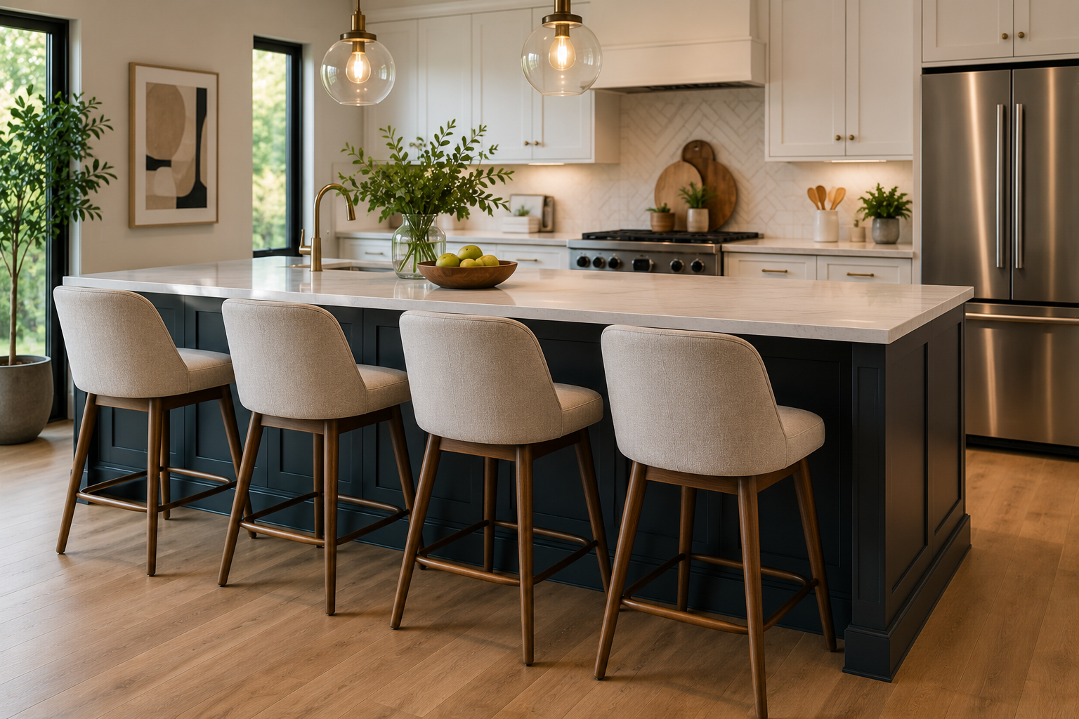 How Do I Choose the Right Bar Stools for My Kitchen Island?