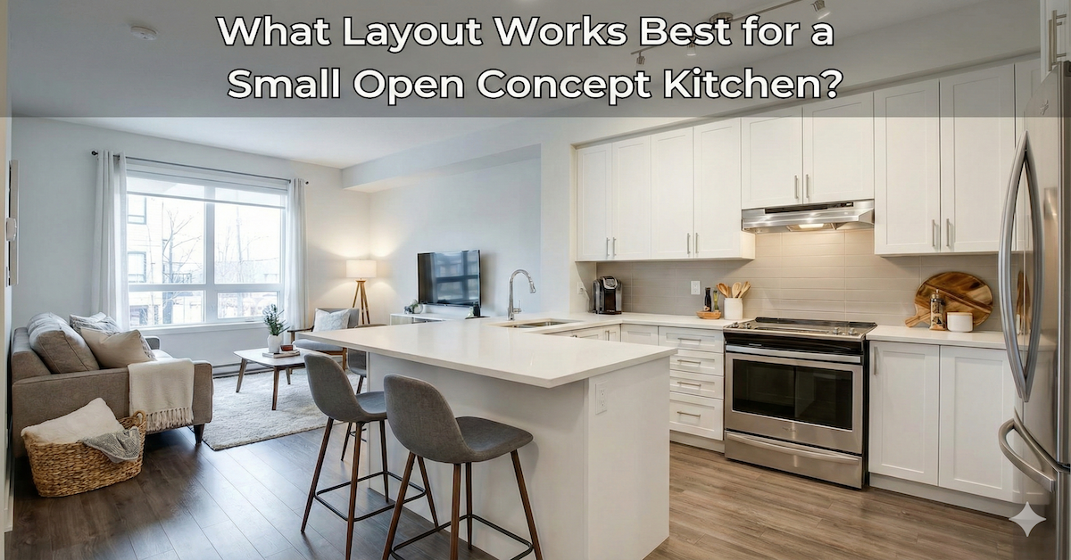What Layout Works Best for a Small Open Concept Kitchen?