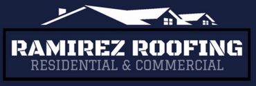 A logo for ramirez roofing residential and commercial