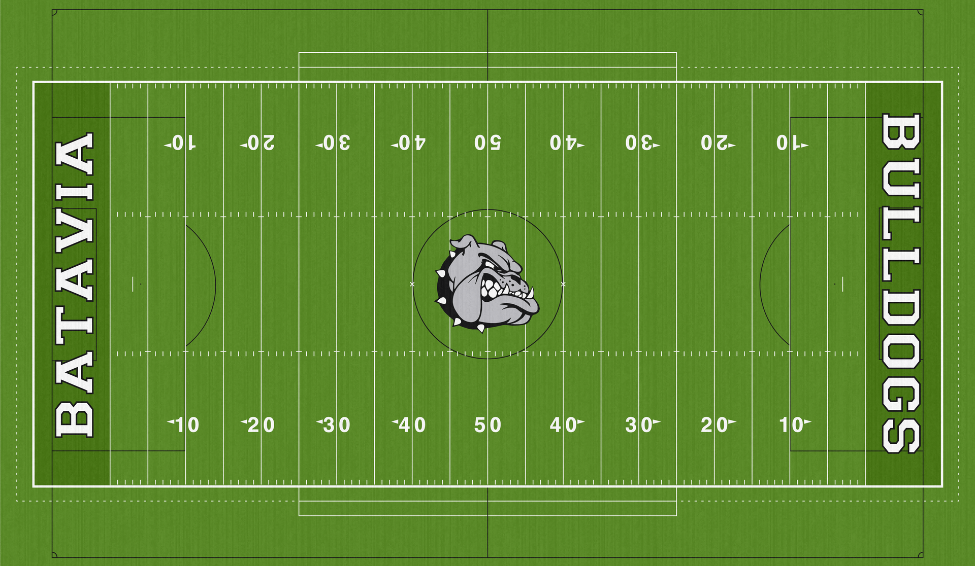 Holmans Motors Stadium Batavia Bulldogs High School Football Turf
