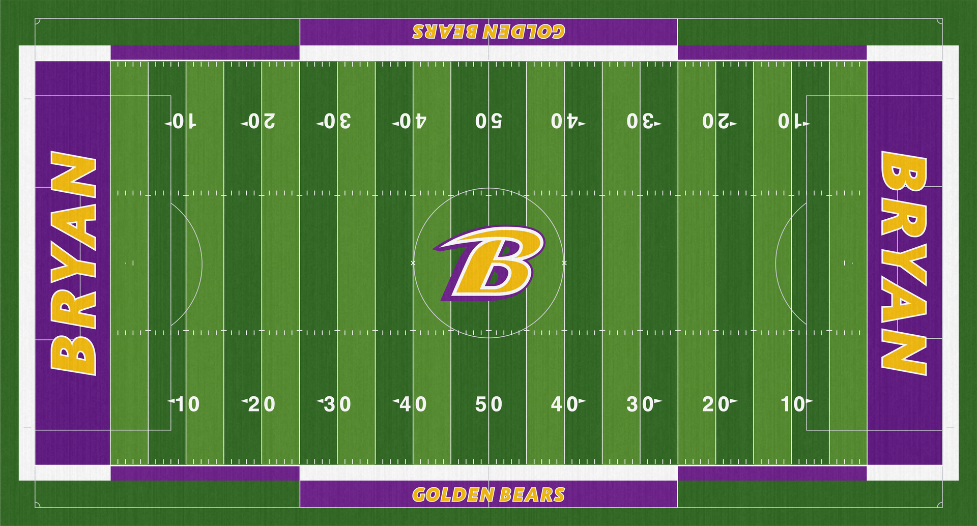 Bryan Golden Bears Stadium High School Football Turf