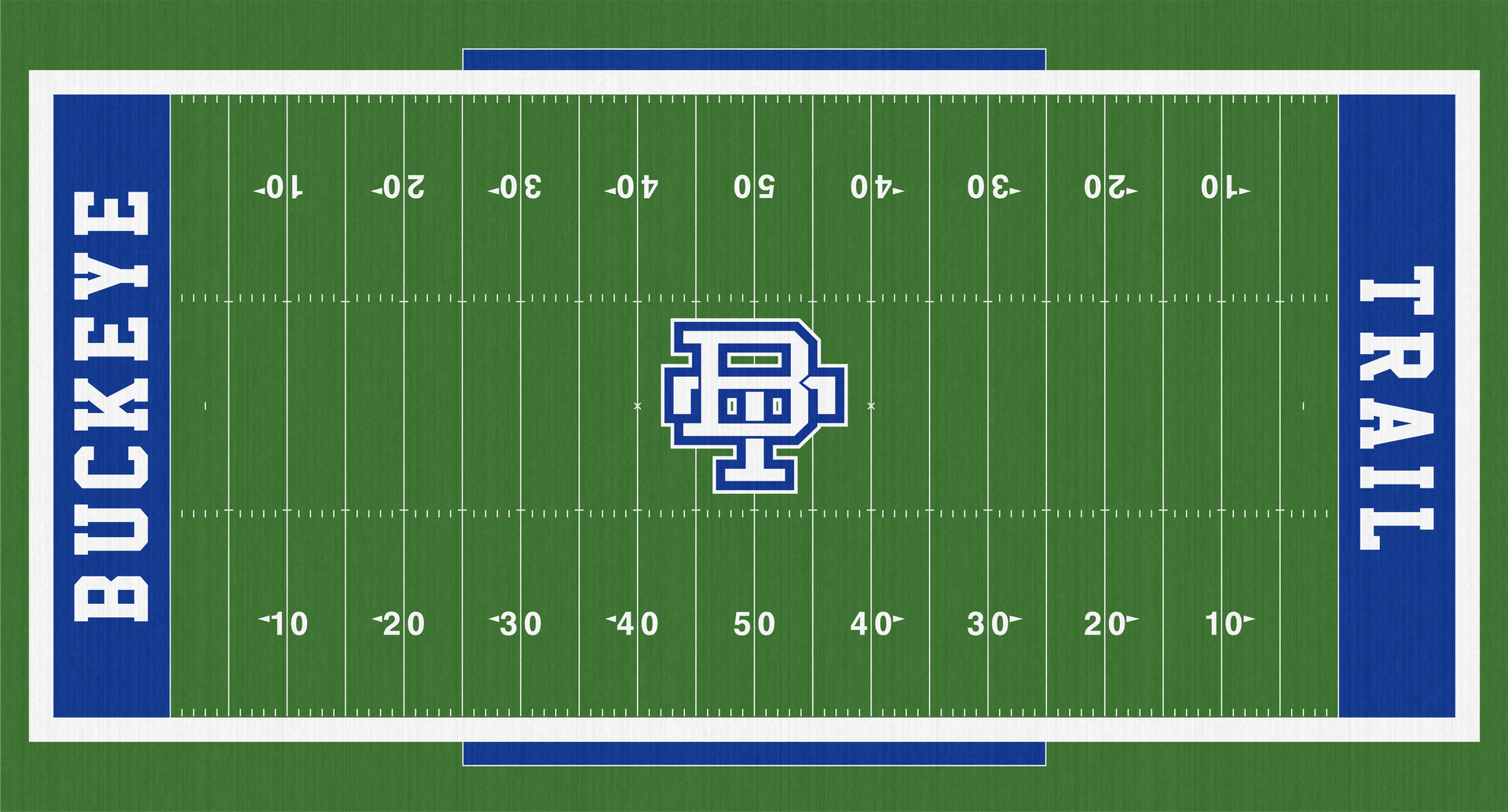 Buckeye Trail Warriors Lore City High School Football Turf