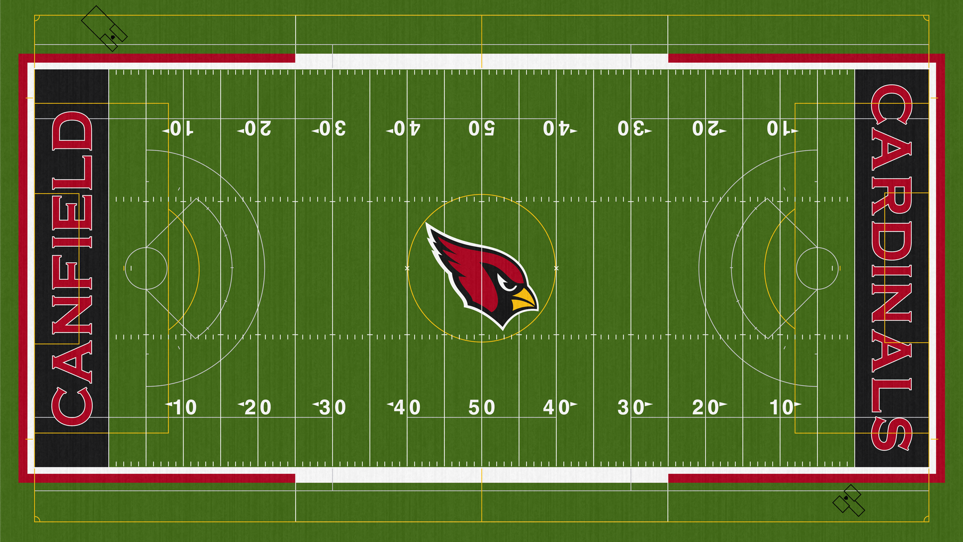 Canfield Cardinals High School Football Turf Bob Duffield Stadium