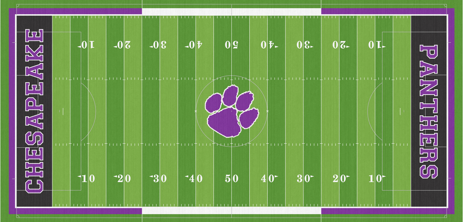Chesapeake High School Panthers Turf Football Field Phil Davis Field