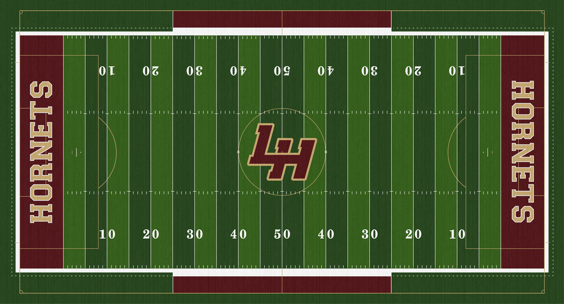Licking Heights Football Stadium. Hornets High School LHHS