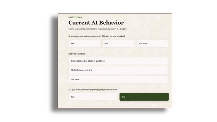 A digital form titled