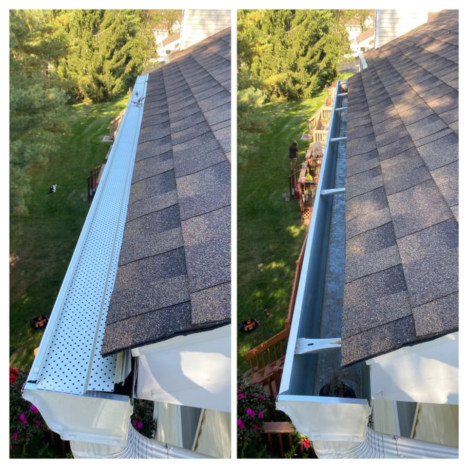 Newly Cleaned Gutter — Levittown, PA — CurbAppeal Property Maintenance LLC