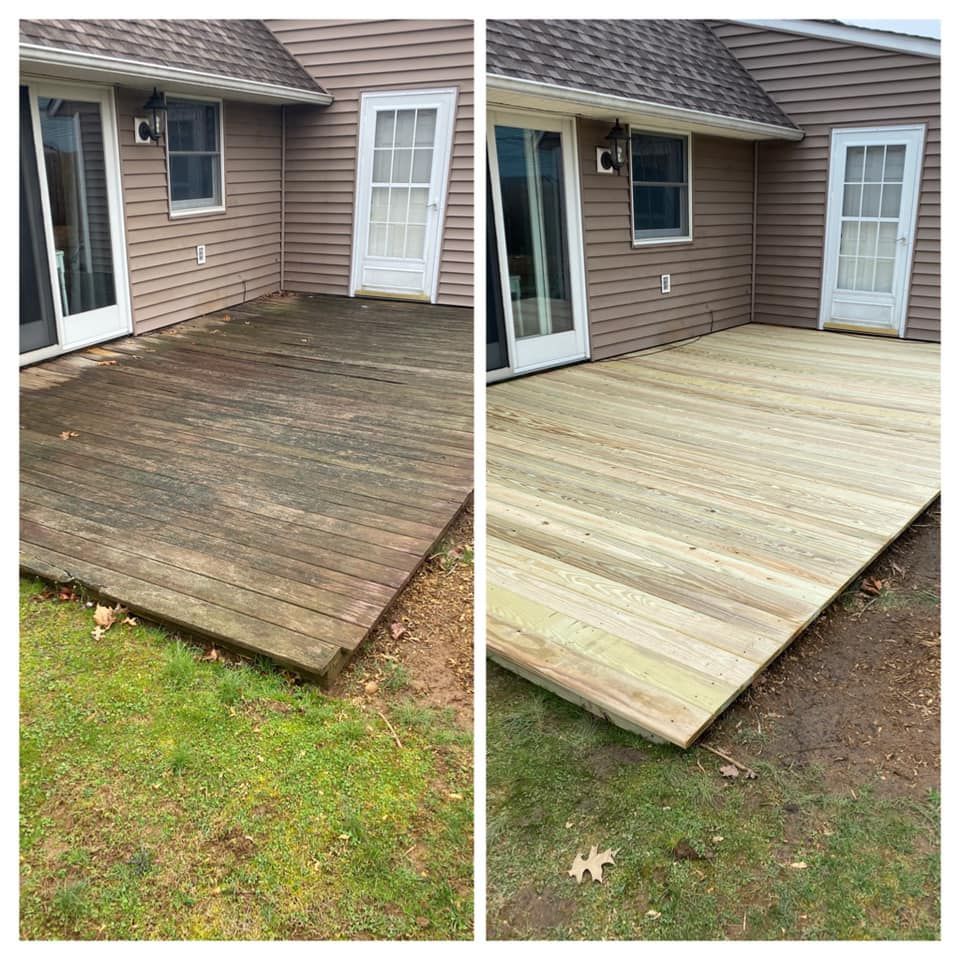 Newly Cleaned Deck — Levittown, PA — CurbAppeal Property Maintenance LLC