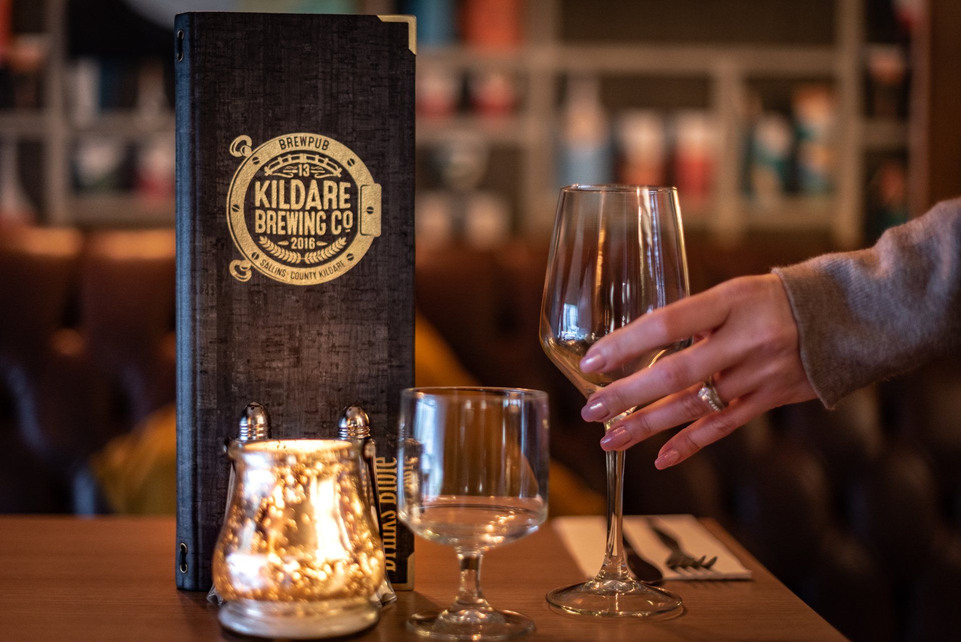 Food from the land matched with a drink from the land