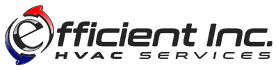 The logo for efficient inc. hvac services is shown on a white background.