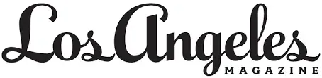 Los Angeles Magazine logo in black script.