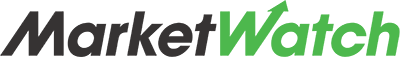 MarketWatch logo with green upward arrow.