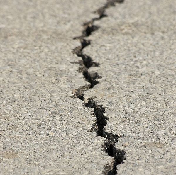 Pavement cracks in need of sealing