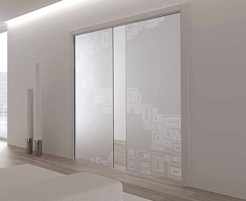 porta in vetro scorrevole interna