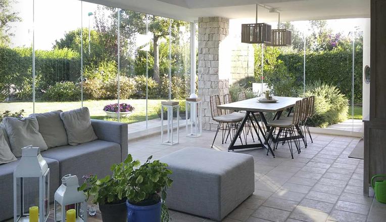 vetrate panoramiche per giardini