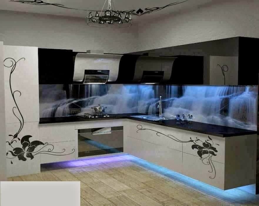 rivestimento cucina stampa cascate