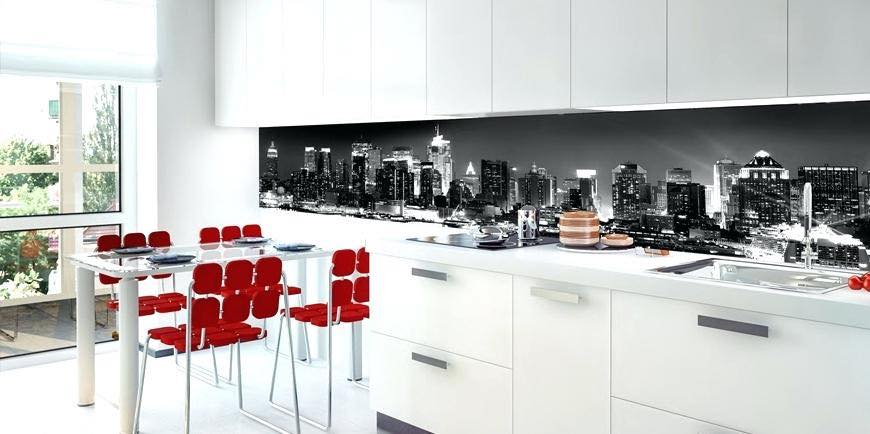 rivestimento cucina stampa nyc notte