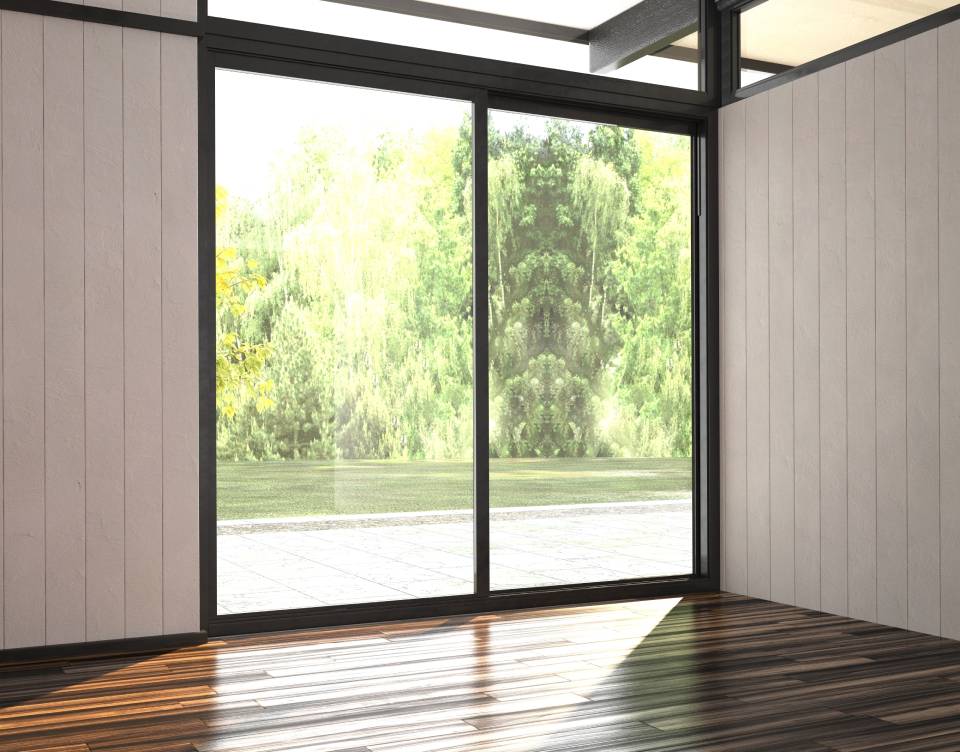 ampia vetrata scorrevole