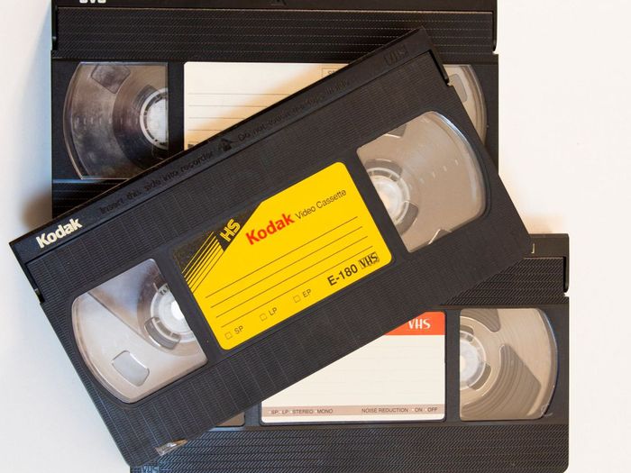 vhs tapes and media