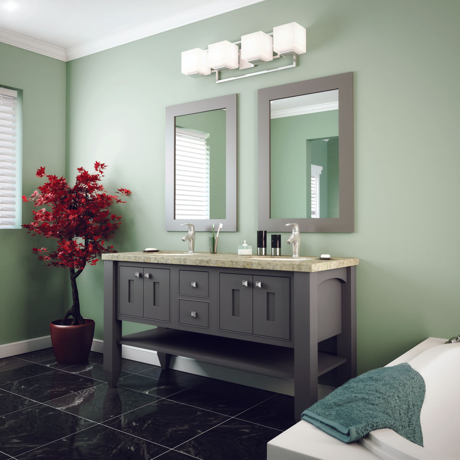 Upgraded Bathroom — Muskegon, MI — Blue Water Cabinetry & Design