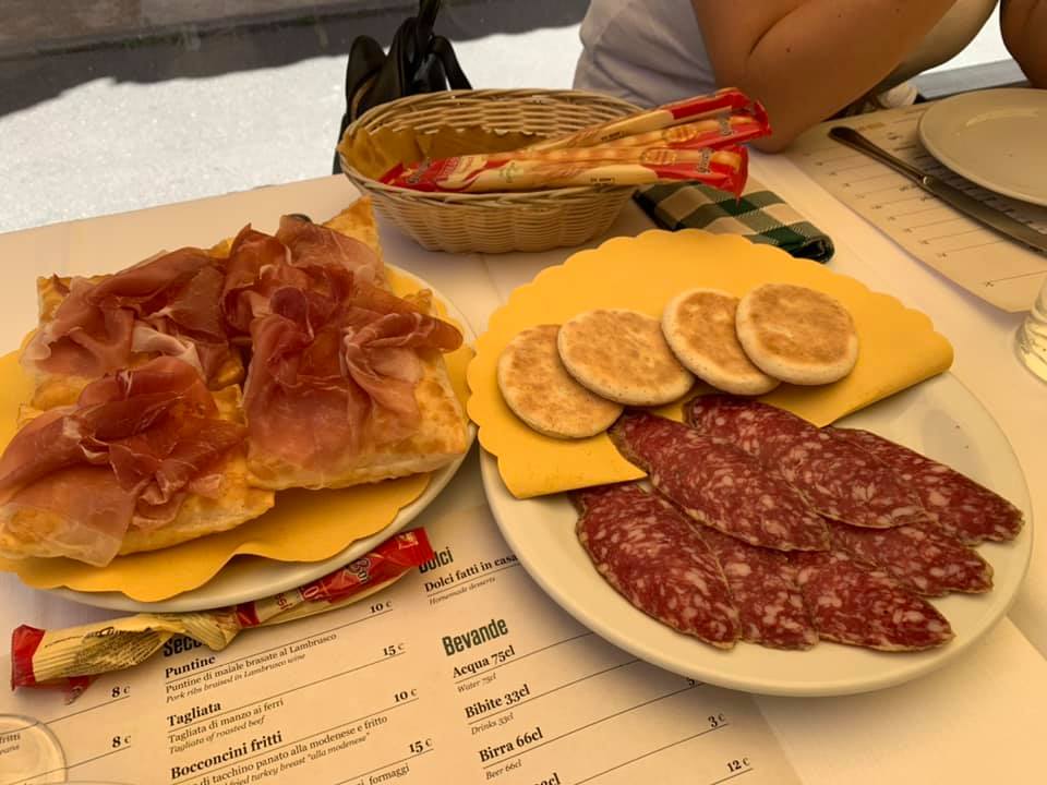 gnocco e salumi