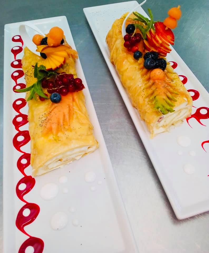 dolce alla frutta per ricevimenti