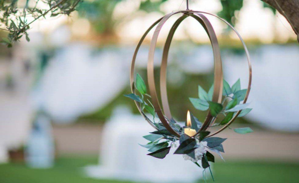 decorazione per ricevimenti all'aperto