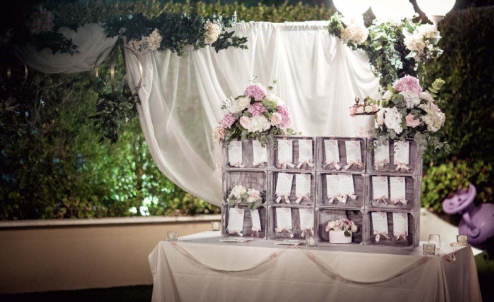 tableau per ricevimento di nozze