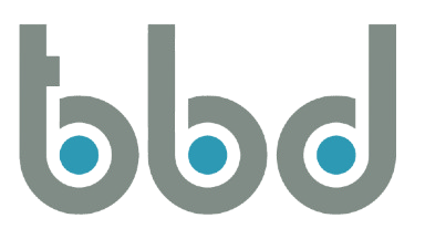 Logo grigio con tre caratteri 