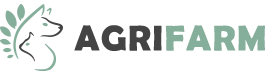 Logo di AgriFarm, con due sagome di animali e il nome dell'azienda.