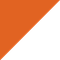 An orange and white triangle on a white background.