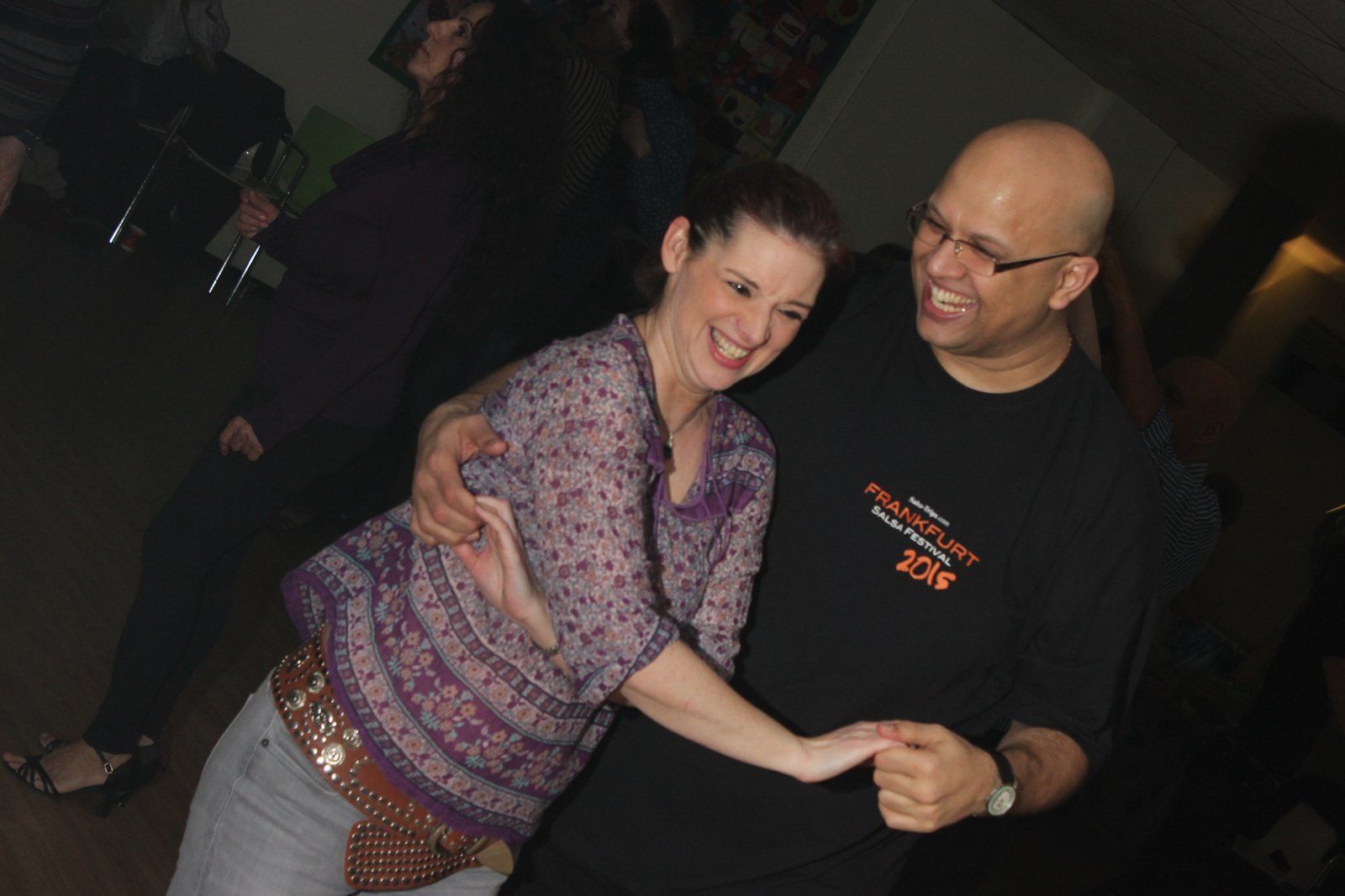 Photo of  people salsa dancing
