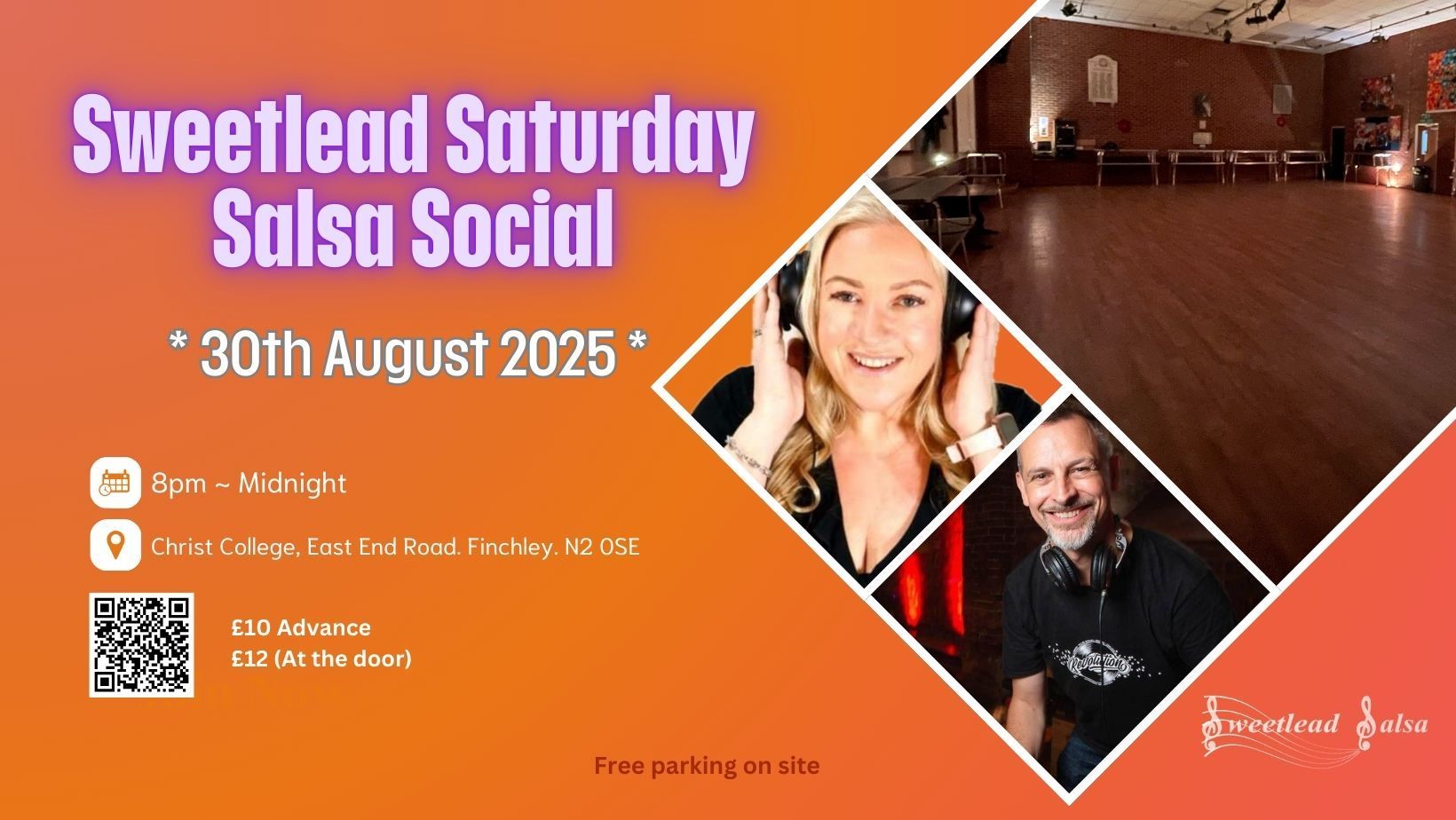 Flyer for intermediate Kizomba workshop
