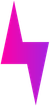 Gradient pink-purple lightning bolt.