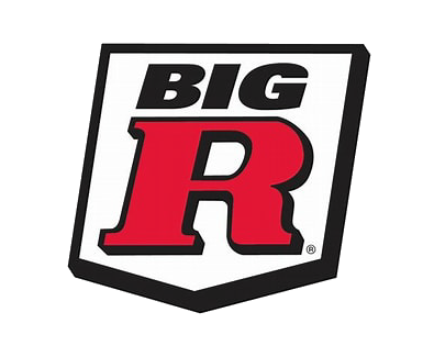 The big r logo is red and black on a white background.