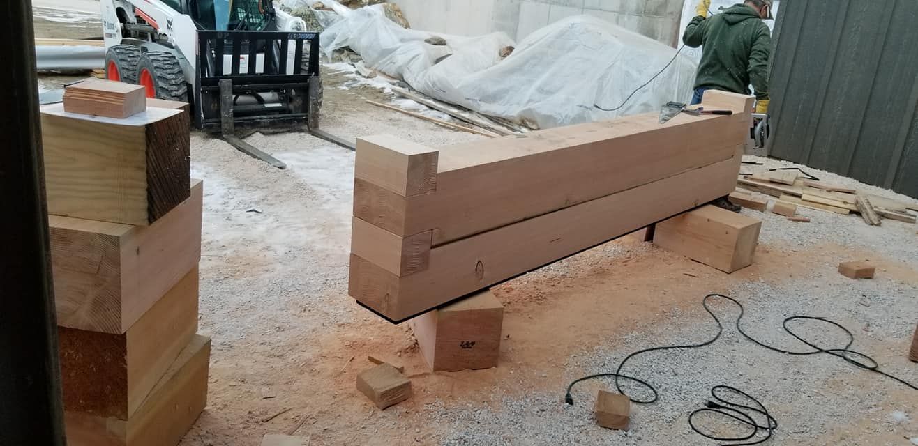 A large piece of wood is sitting on top of a table.